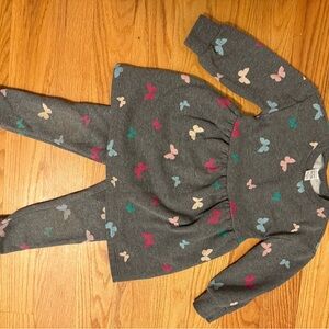 Carter's Gray Butterfly Kids Matching Set